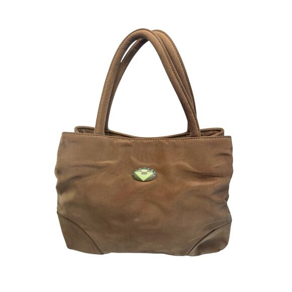 Bottega Veneta Brown Nylon Mini Bag with Mirror - Picture 2 of 16